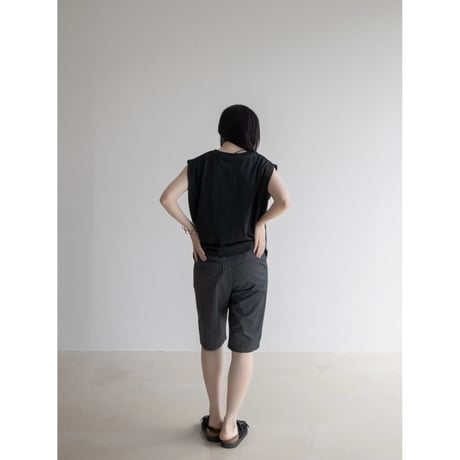 《予約販売》stripe mannish half pants/2colors_np1008