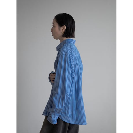《予約販売》double stripe over shirt/2colors_nb0265