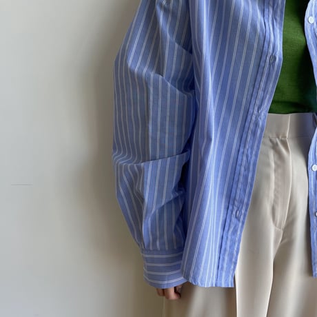 《予約販売》double stripe shirt/3colors_nb0108