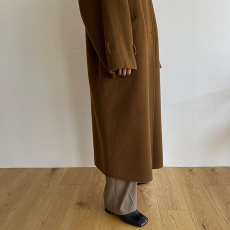 【nokcha original】HANDMADE 2way double coat/camel brown_no0237