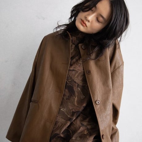 【nokcha original】marble blouse/2colors_nb0043