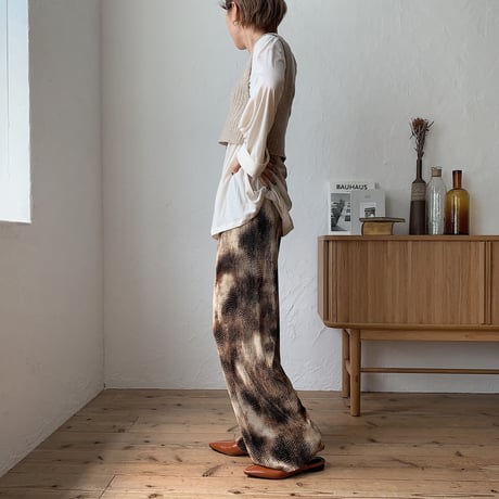 《予約販売》mosaic pleats pants/2colors_np0253