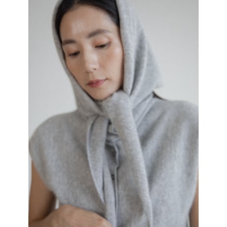 《予約販売》cashmere blend knit scarf/2colors_na0747