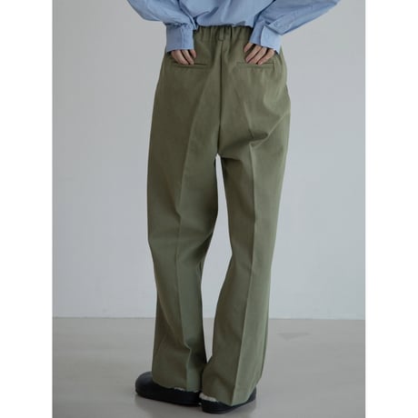 《予約販売》tuck twill cotton pants/2colors_np1070