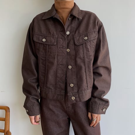 《予約販売》brown denim jacket_no0245