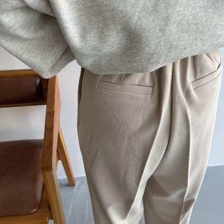 《予約販売》quality worm tuck pants/3colors_np0506