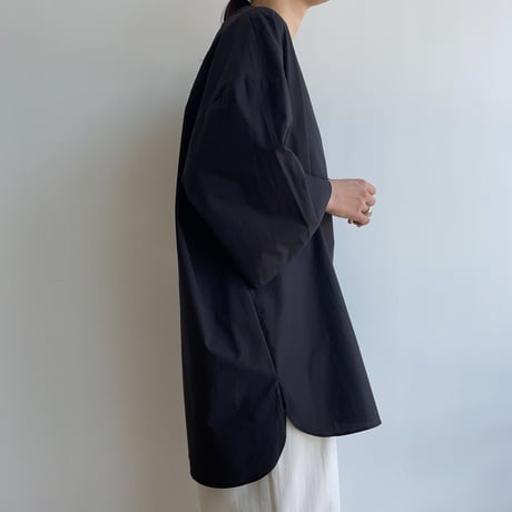 《予約販売》 round mannish shirt/2colors_nb0151