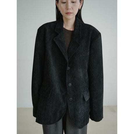 《予約販売》herringbone velours jacket/2colors_no0478