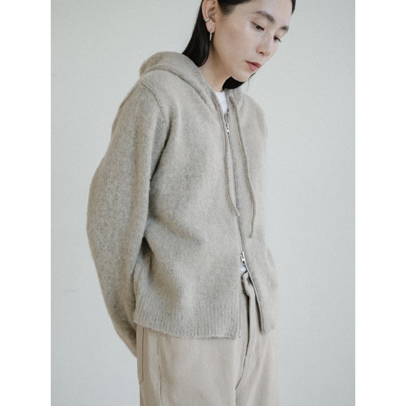 予約販売》2way zip knit parker/2colors_nt2451 | NOKCHA