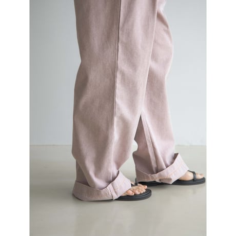 《予約販売》buckle belt pigment pants/2colors_np1005