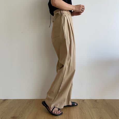 《予約販売》belt linen pants/2colors_np0622