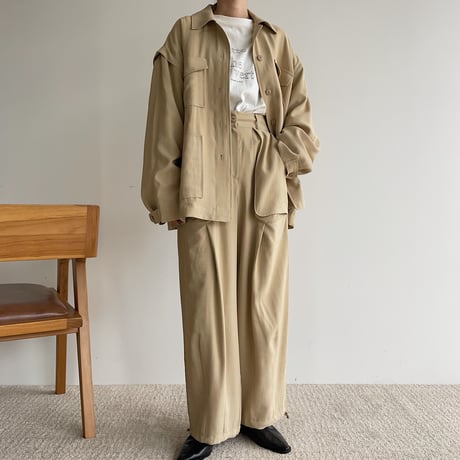 【nokcha original】“latte de the vert” tee/2colors_nt1446