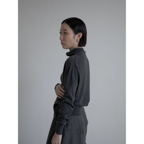 《予約販売》button accent knit/2colors_nt2169