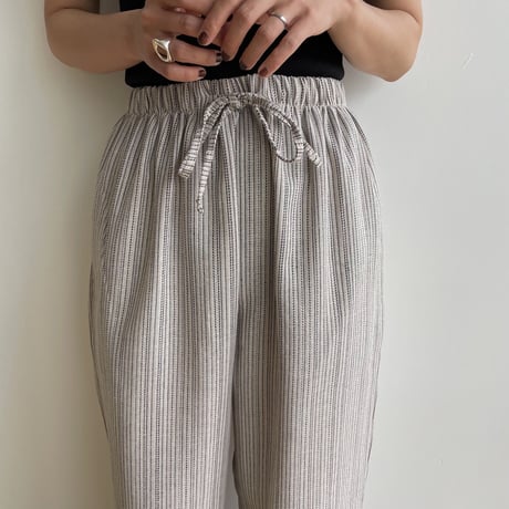 《予約販売》stripe linen pants/2colors_np0835