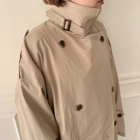 【NOKCHA  original】over trench coat /light beige_no0006