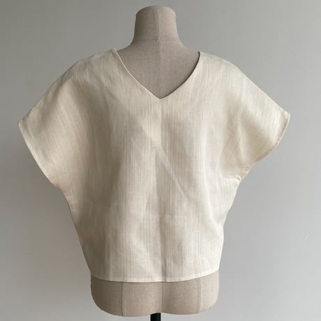 《予約販売》french minimal linen tops/2colors_nt1414