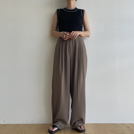 《予約販売》casual mannish thong sandal/2colors_na0543