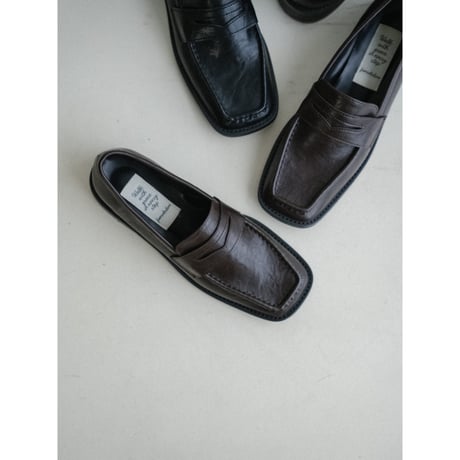 《予約販売》square toe loafer/2colors_na0765