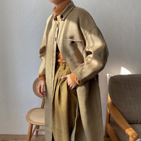 《予約販売》pocket long wool coat/2colors_no0139