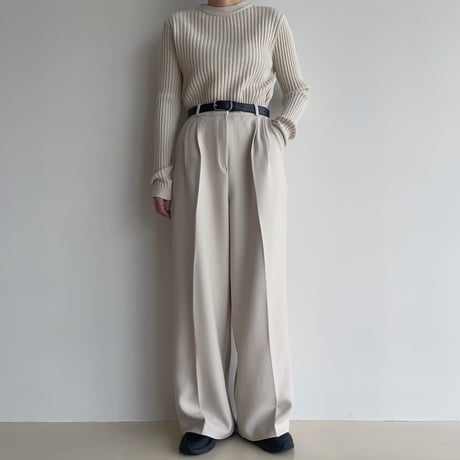 《予約販売》two tuck material wide pants/2colors_np0946