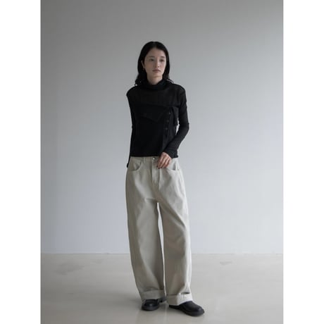 《予約販売》knit bare top/2colors_nt2136