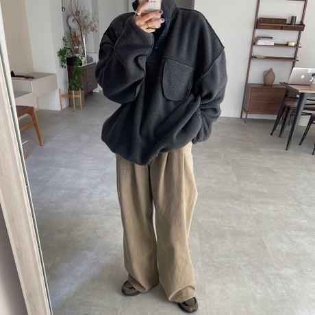 【nokcha original】mannish over fleece/2colors(unisex)_no0331