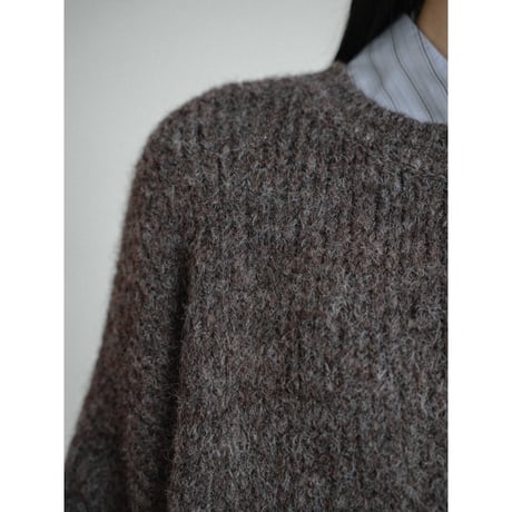 《予約販売》melange mannish knit/2colors_nt2436