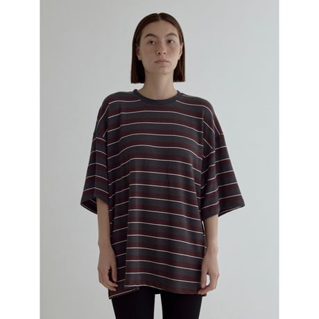 《予約販売》accent border soft over tee/2colors_nt2539