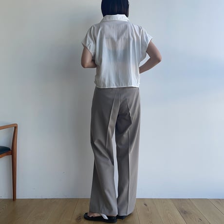 《予約販売》one tuck straight slacks pants/2colors_np0883