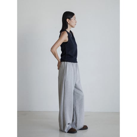 《予約販売》cut mannish sweat pants/2colors_np1147