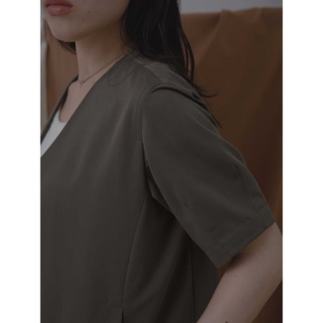 - AUTHENTIC series - material no collar jacket/2colors_an0010