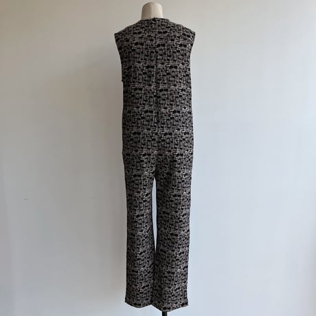 【nokcha original】jacquard all-in-one/black_np0639