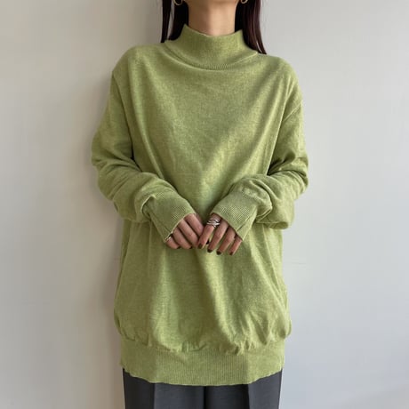 《予約販売》mock neck daily knit/4colors_nt1586