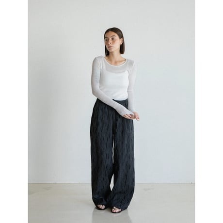 《予約販売》back open sheer knit tops/2colors_nt2569