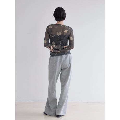 《予約販売》vintage like flower sheer tops/2colors_nt2522