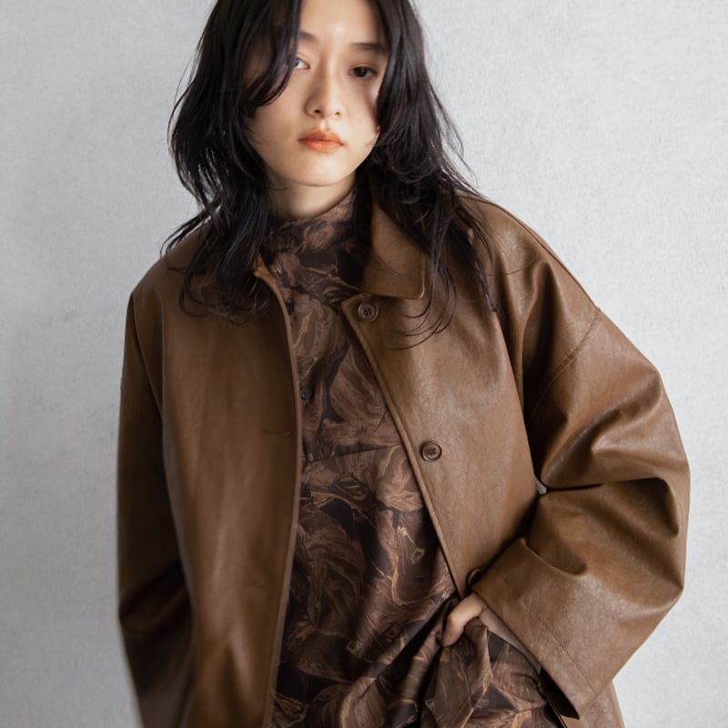 nokcha original】marble blouse/2colors_nb0043 |