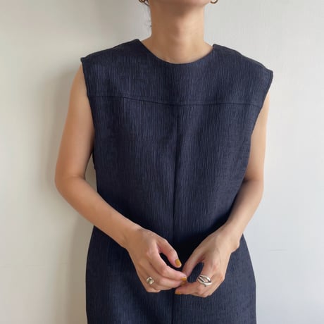 【nokcha original】jacquard all-in-one/navy_np0640