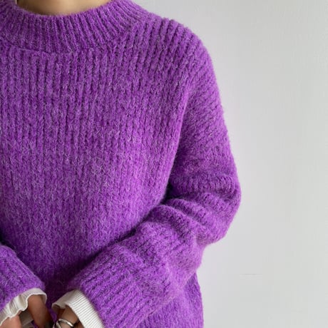 《予約販売》melange over knit/2colors_nt1544