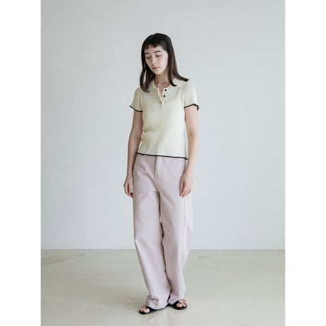 《予約販売》accent color lib knit tops/2colors_nt2581