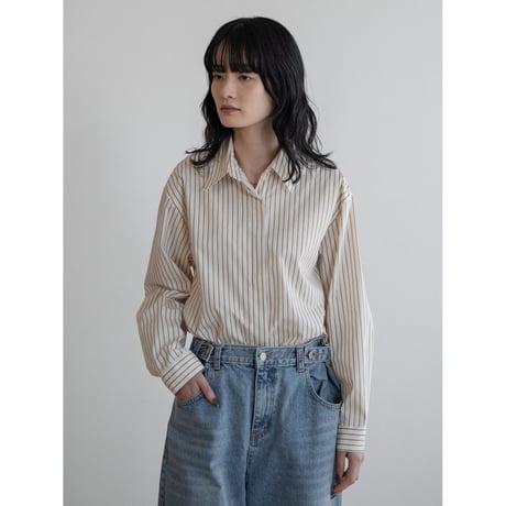 《予約販売》daily stripe shirt/2colors_nb0274