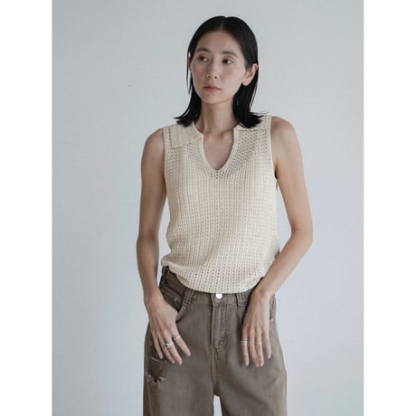 《予約販売》skipper knit sleeveless/2colors_nt2362