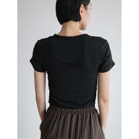 《予約販売》accent gather minimal tee/2colors_nt2549