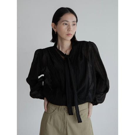 《予約販売》rincl sheer cache-coeur blouse/2colors_nb0296