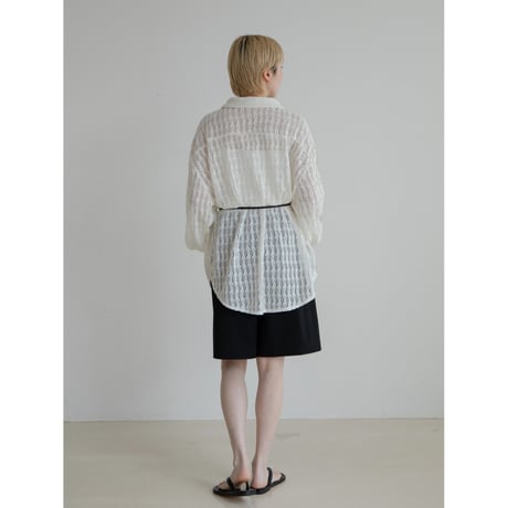《予約販売》crochet knit over shirt_nt2296