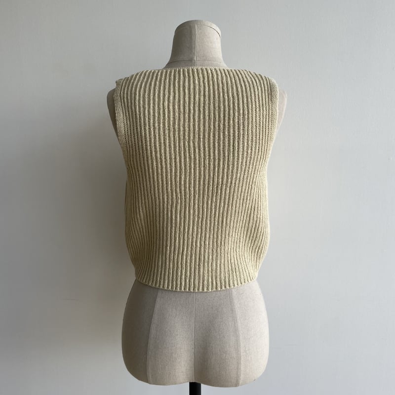 予約販売》zip knit vest/2colors_nt1805 | NOKCHA