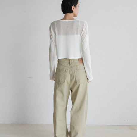 《予約販売》sheer minimal knit cardigan/2colors_nt2554