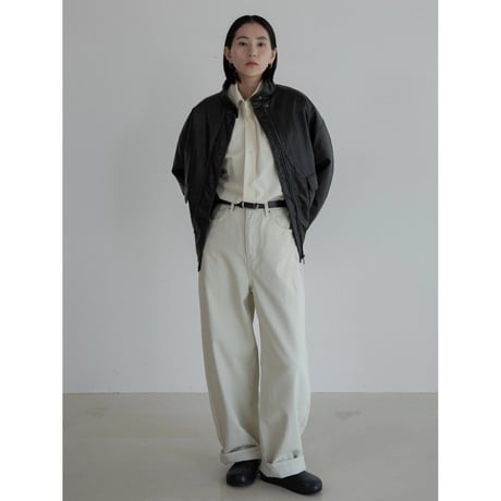 《予約販売》rich mannish oval pants/ ivory_np1073