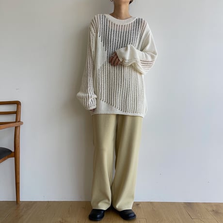 《予約販売》mannish low gauge knit/2colors_nt1615
