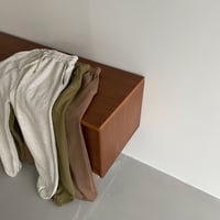 【nokcha original】“latte de the vert”jogger pants/3colors_np0454