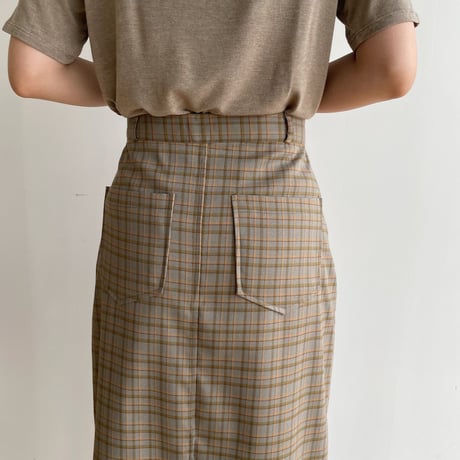 《予約販売》check long skirt/2colors_ns0071